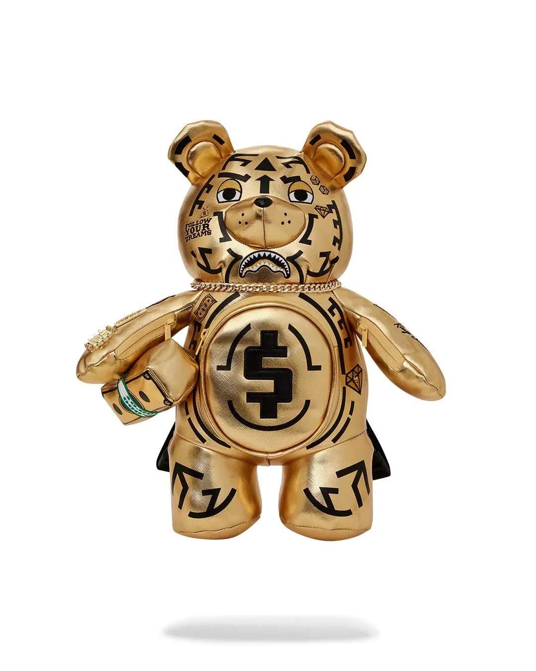 Ai Tribal Gold Medium Moneybear Backpack