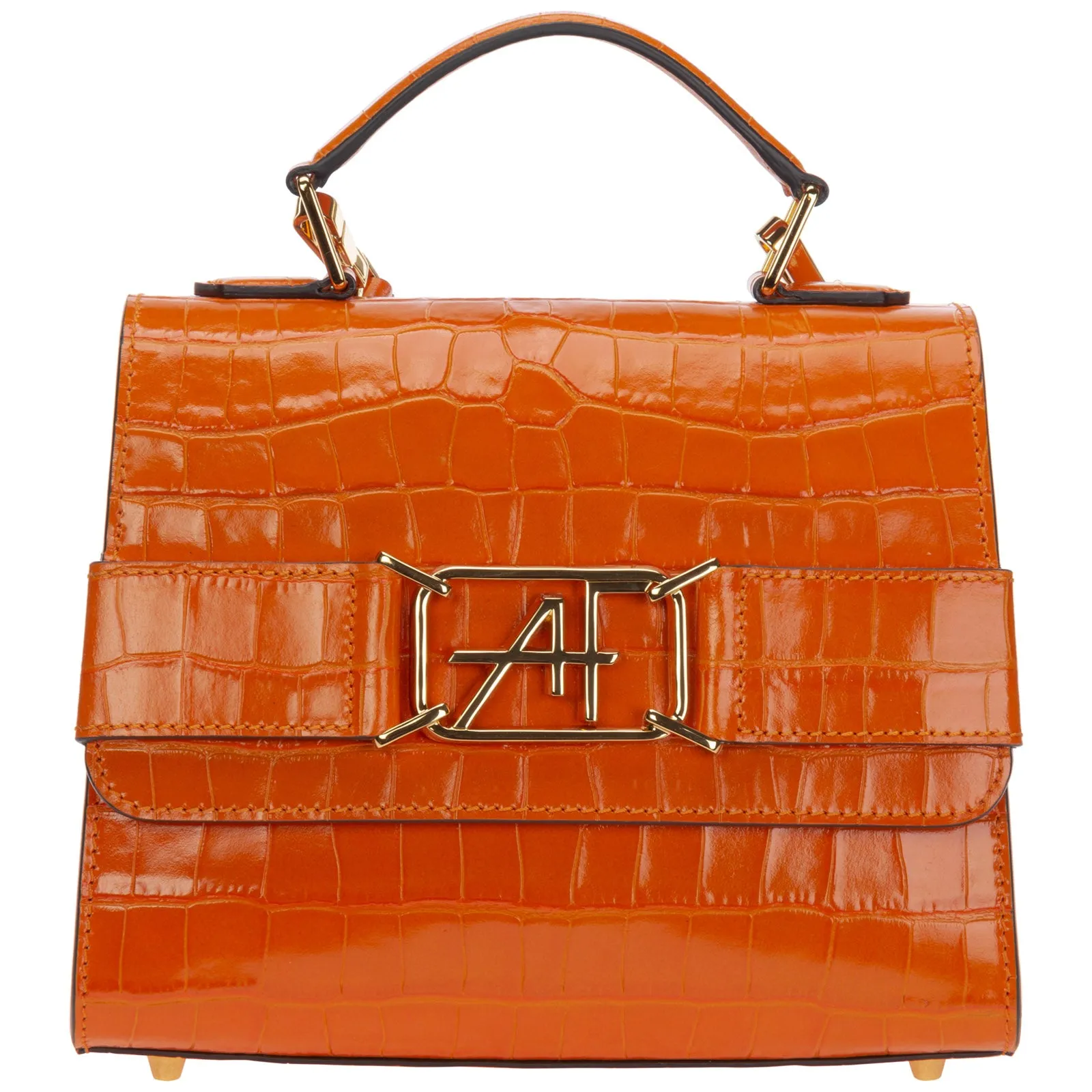 Alberta Ferretti Logo Buckle Handbag