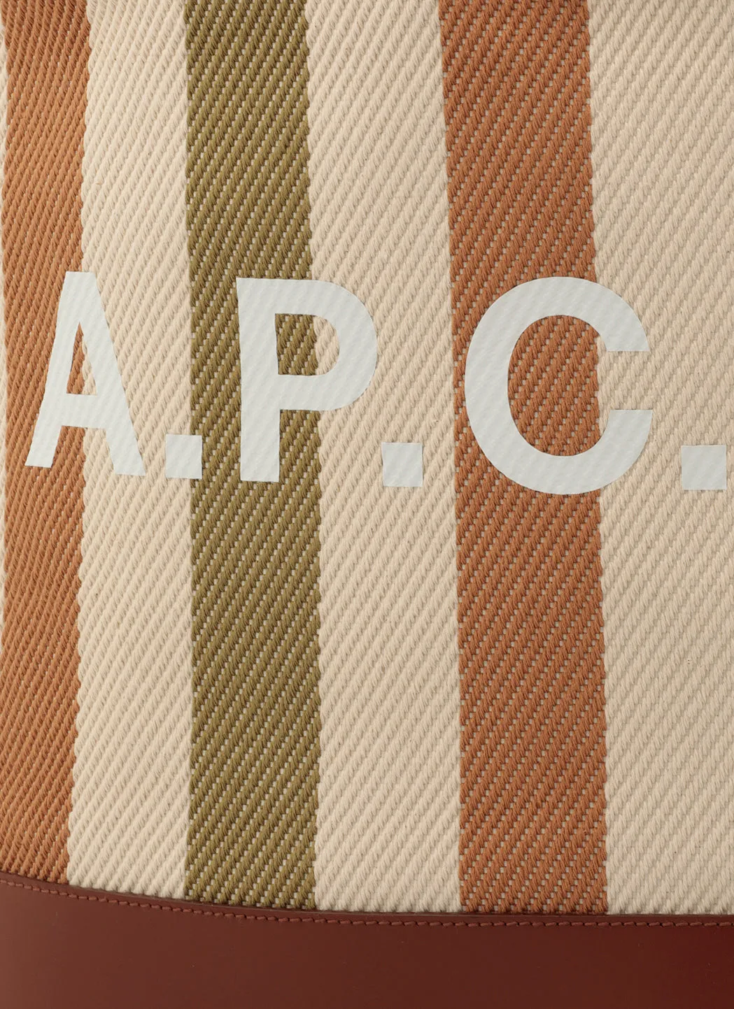 A.P.C. Axelle Striped Tote Bag