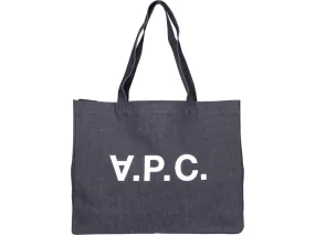 A.P.C. Daniela Denim Shopping Tote Bag