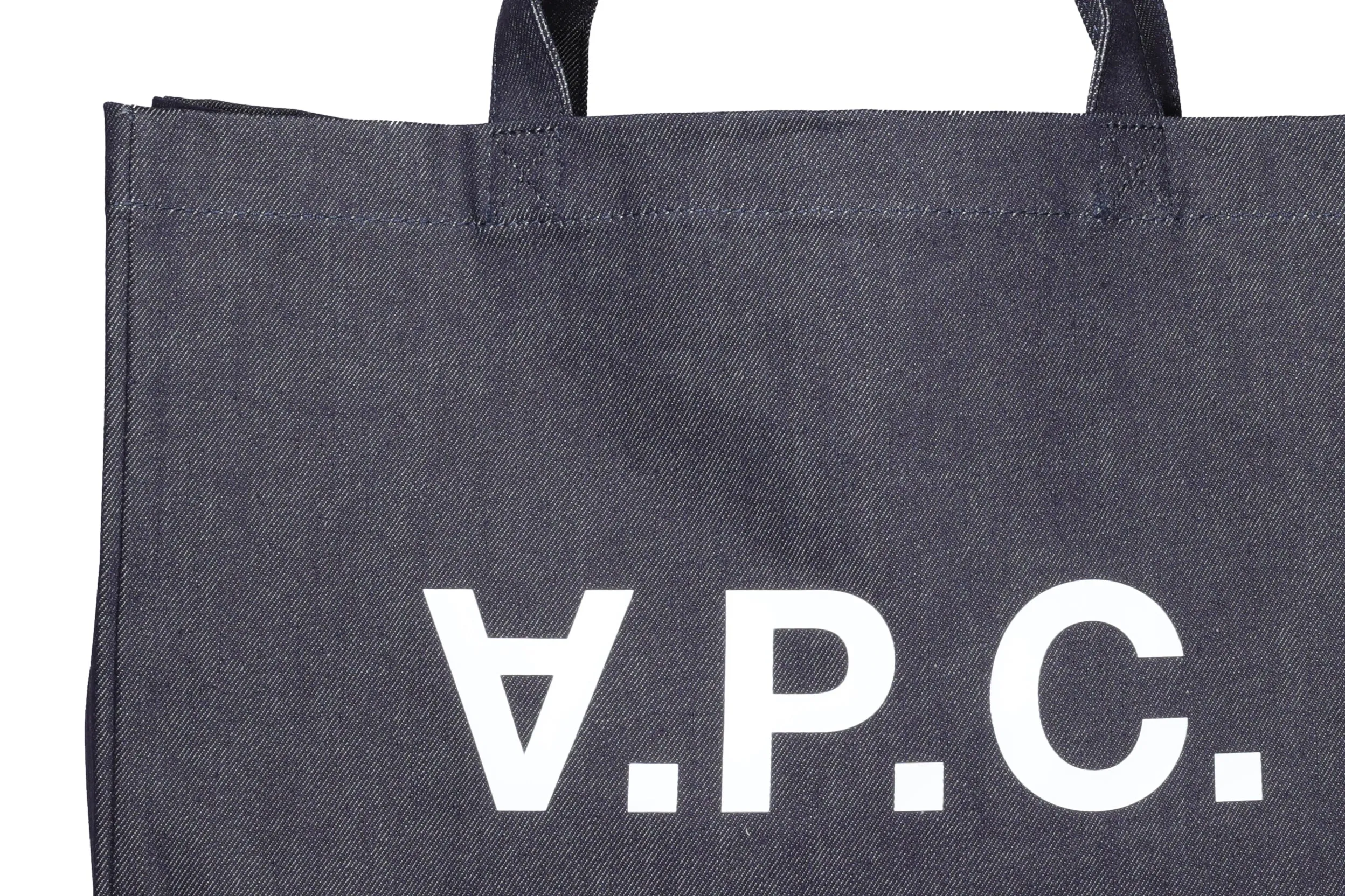 A.P.C. Daniela Denim Shopping Tote Bag