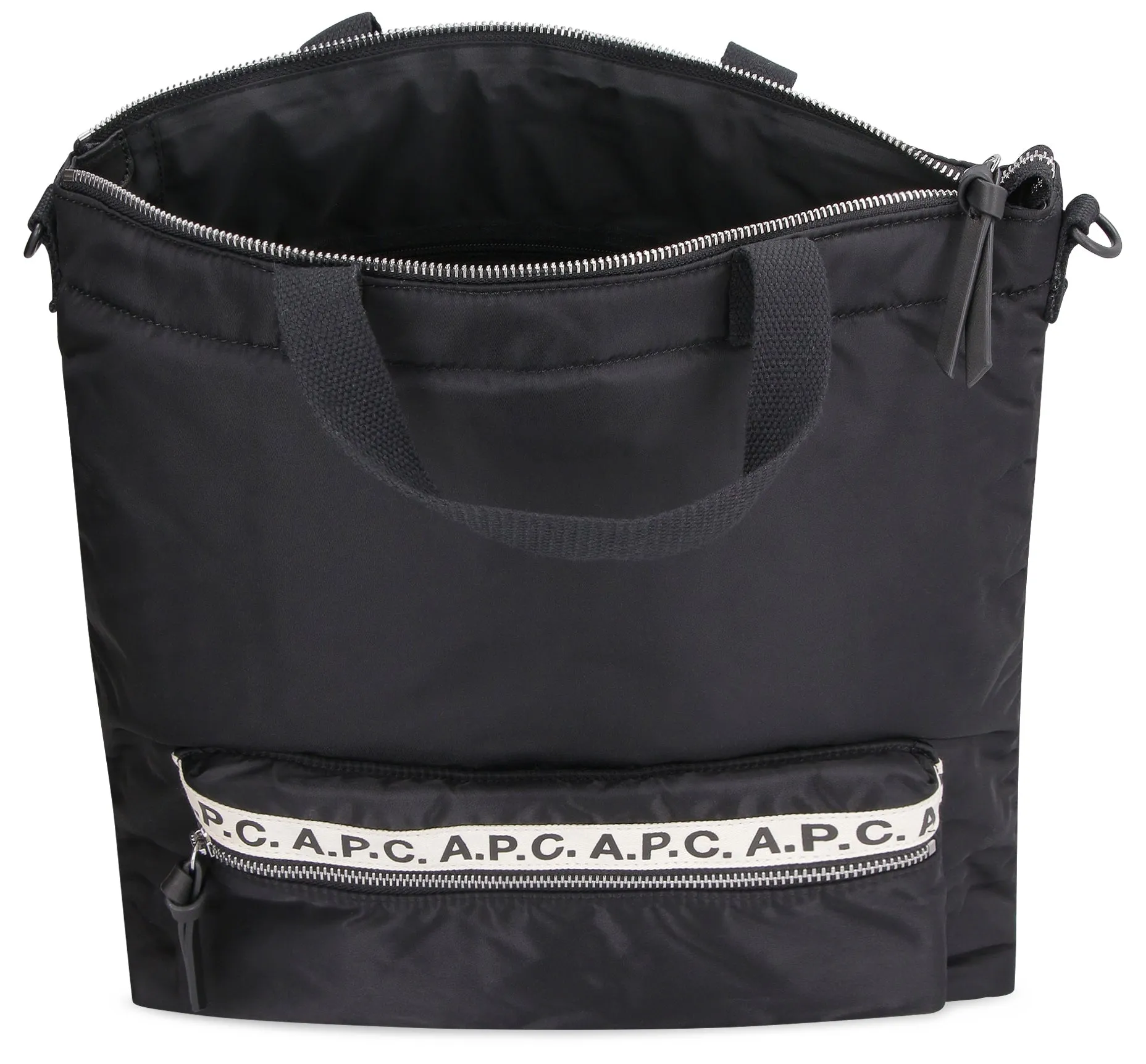 A.P.C. Logo Detailed Zipped Tote Bag