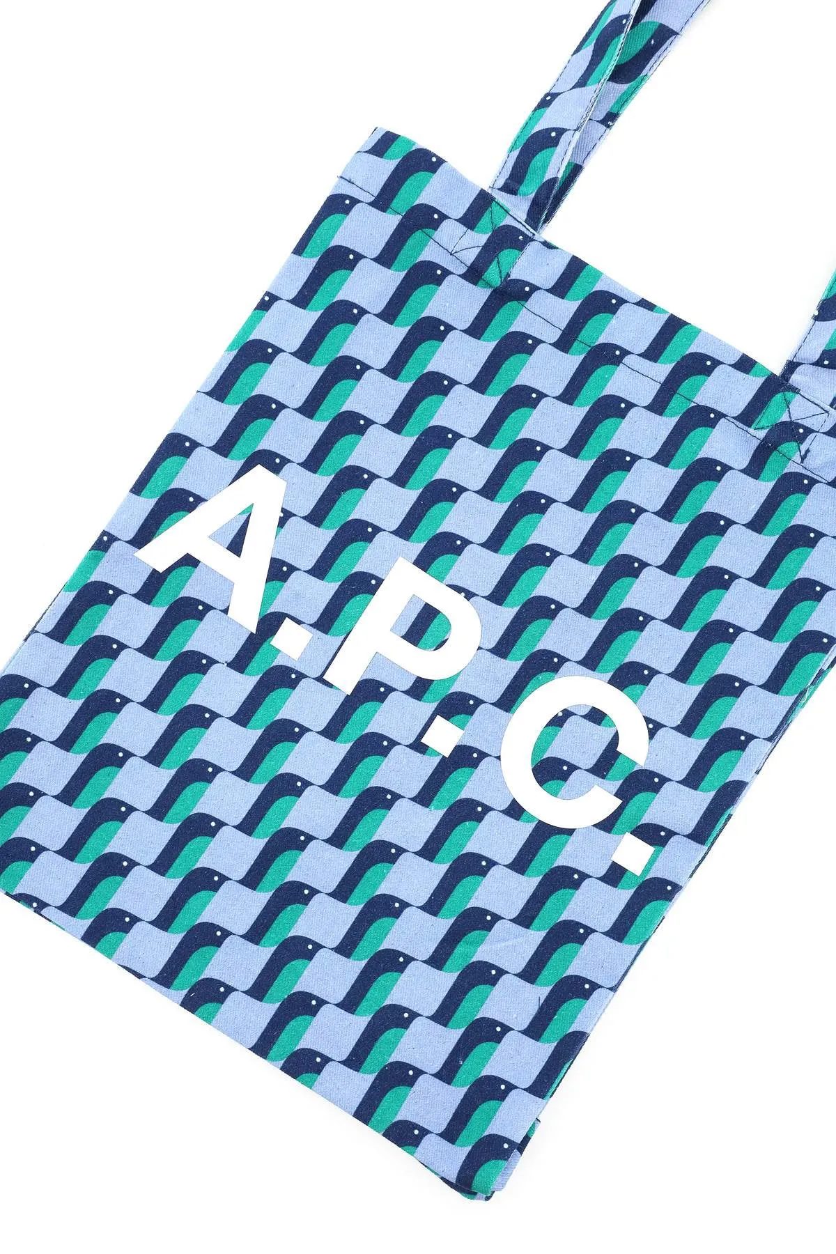 A.P.C. Logo Printed Top Handle Bag