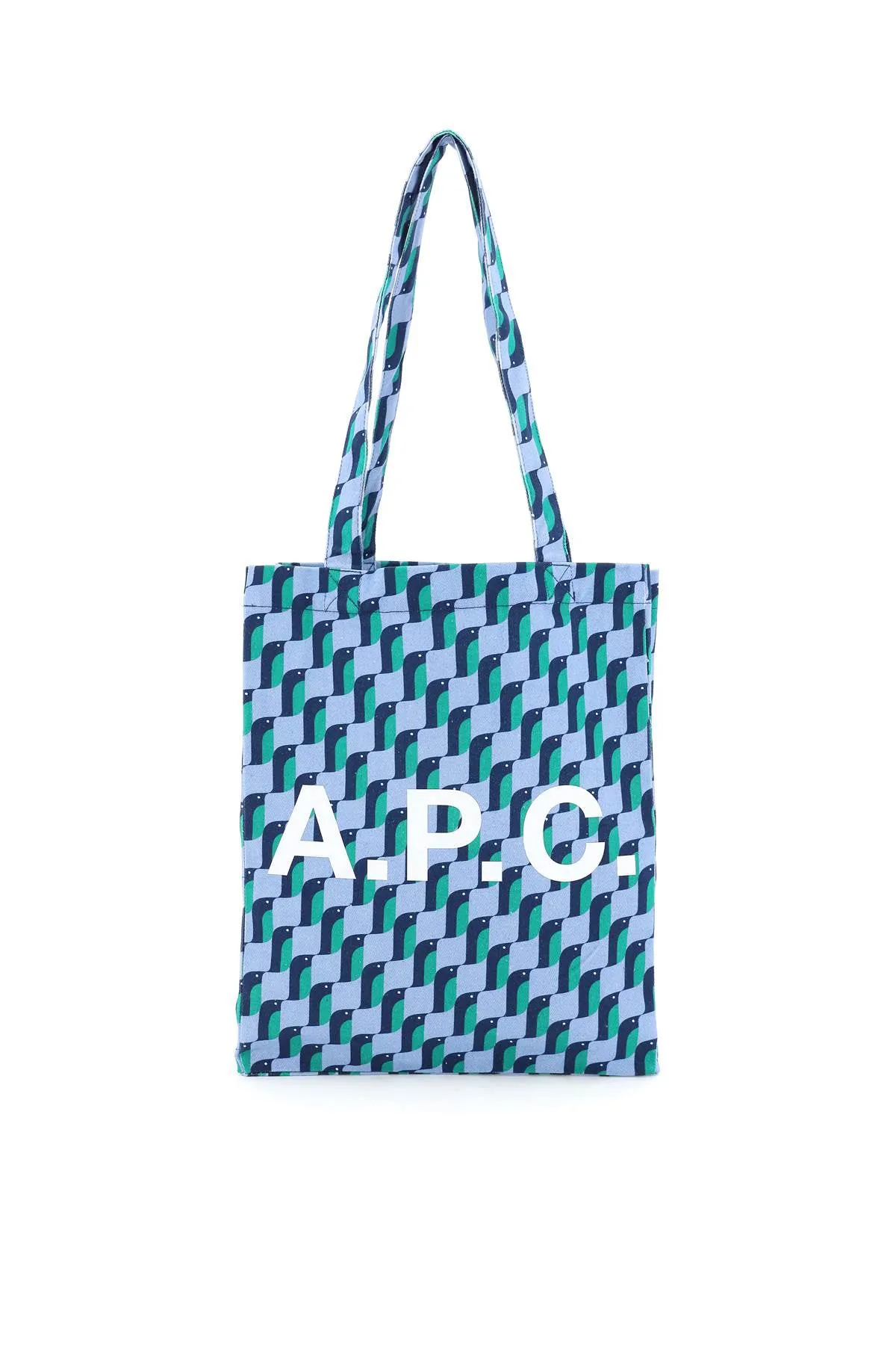 A.P.C. Logo Printed Top Handle Bag