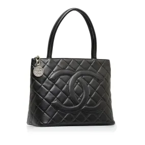 Black Chanel Medallion Tote