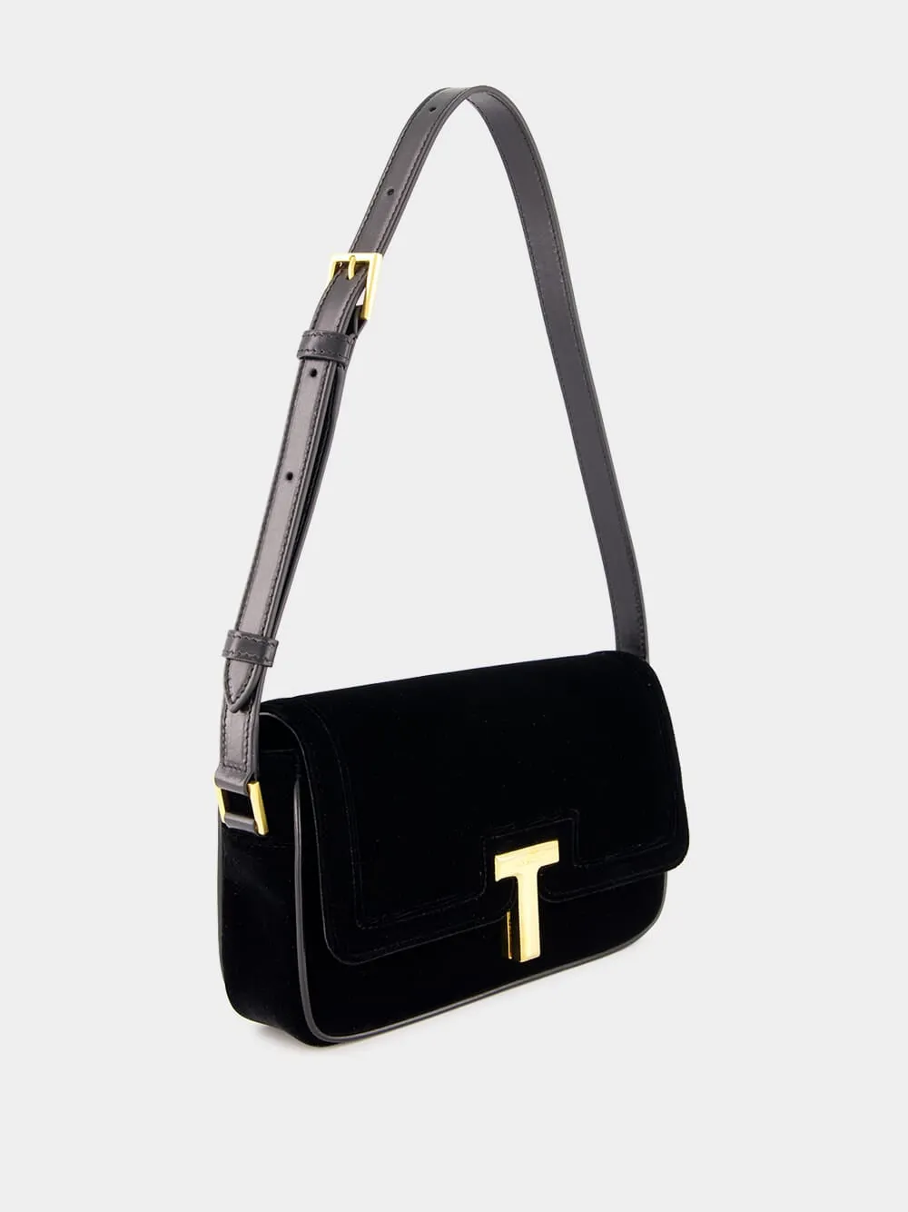 Black Velvet Wallis Shoulder Bag