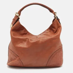 Brown Leather Large Signoria Hobo