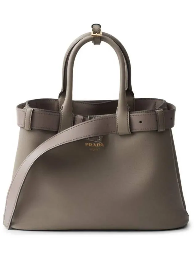 Buckle Medium Tote Bag Grey