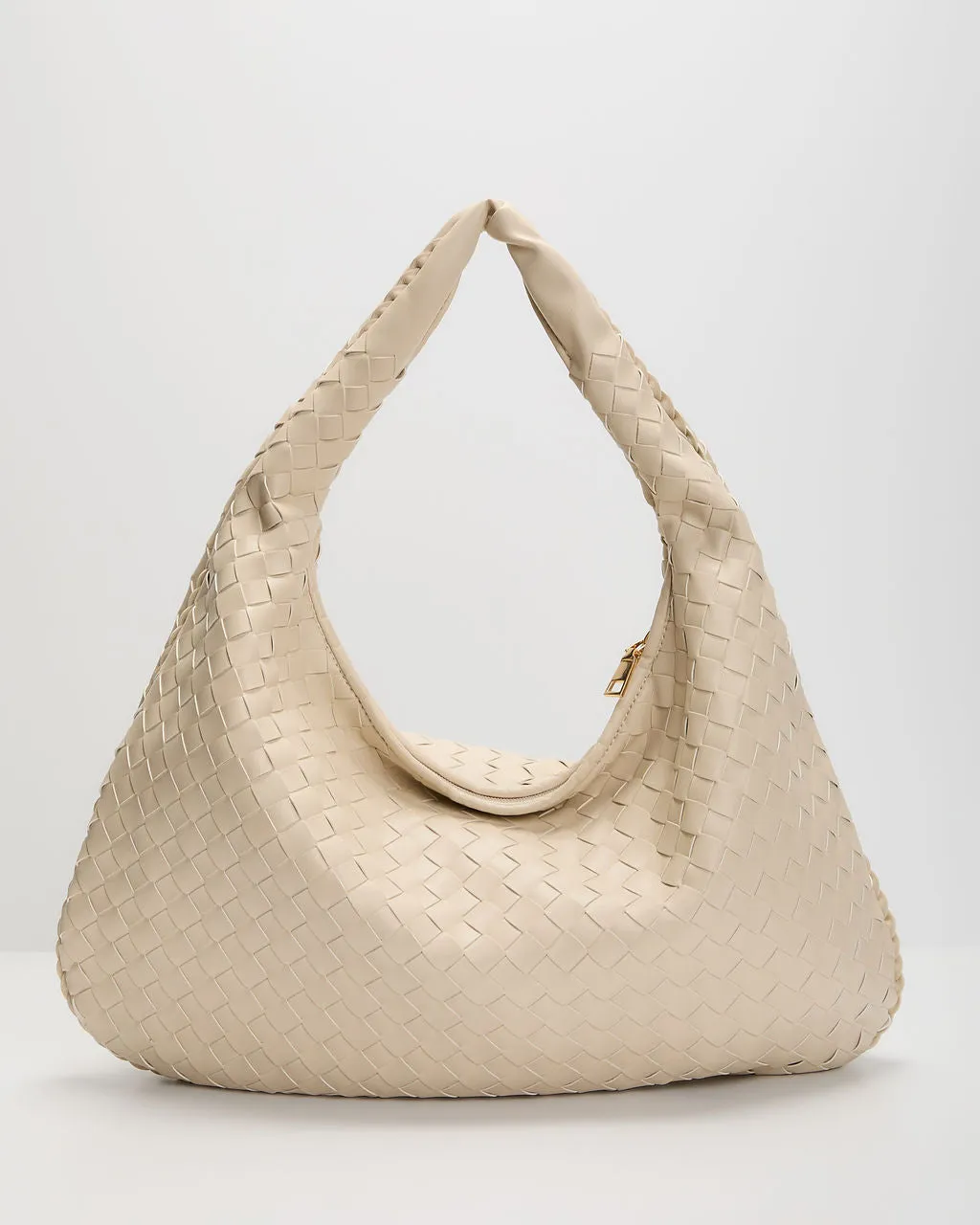 Cheli Woven Leather Hobo Bag