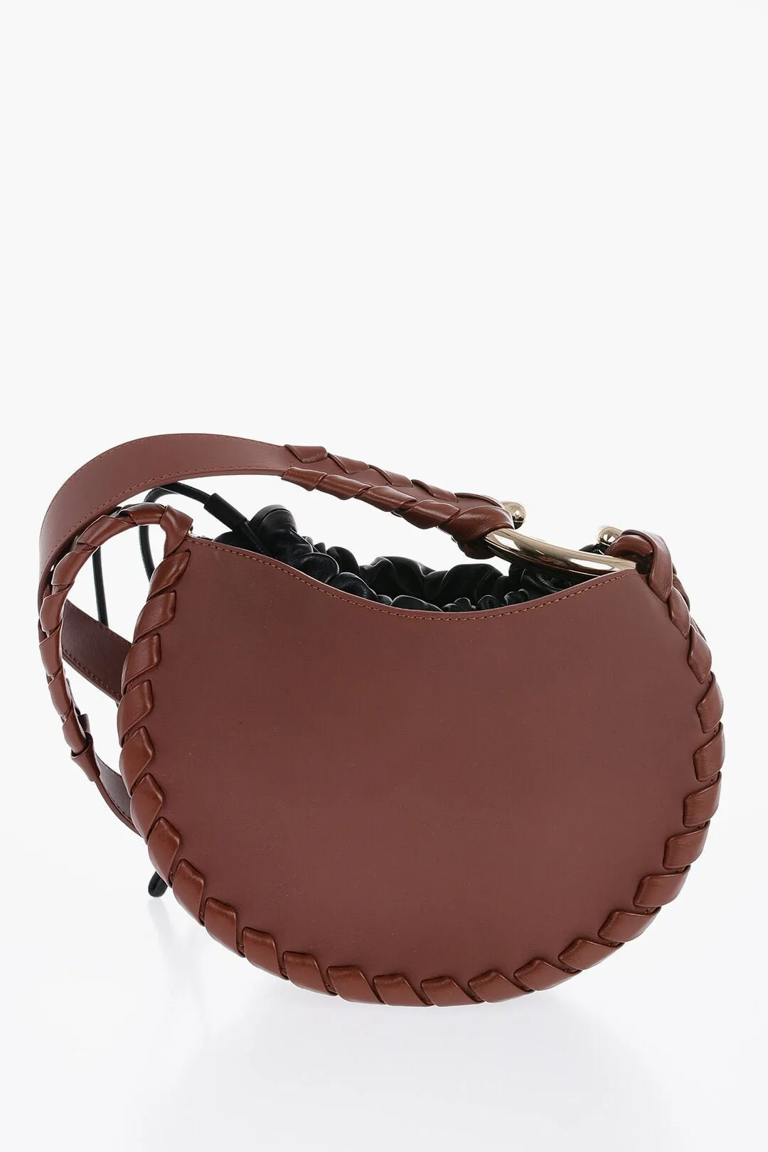 Chloe Leather Hobo Bag with Weaves