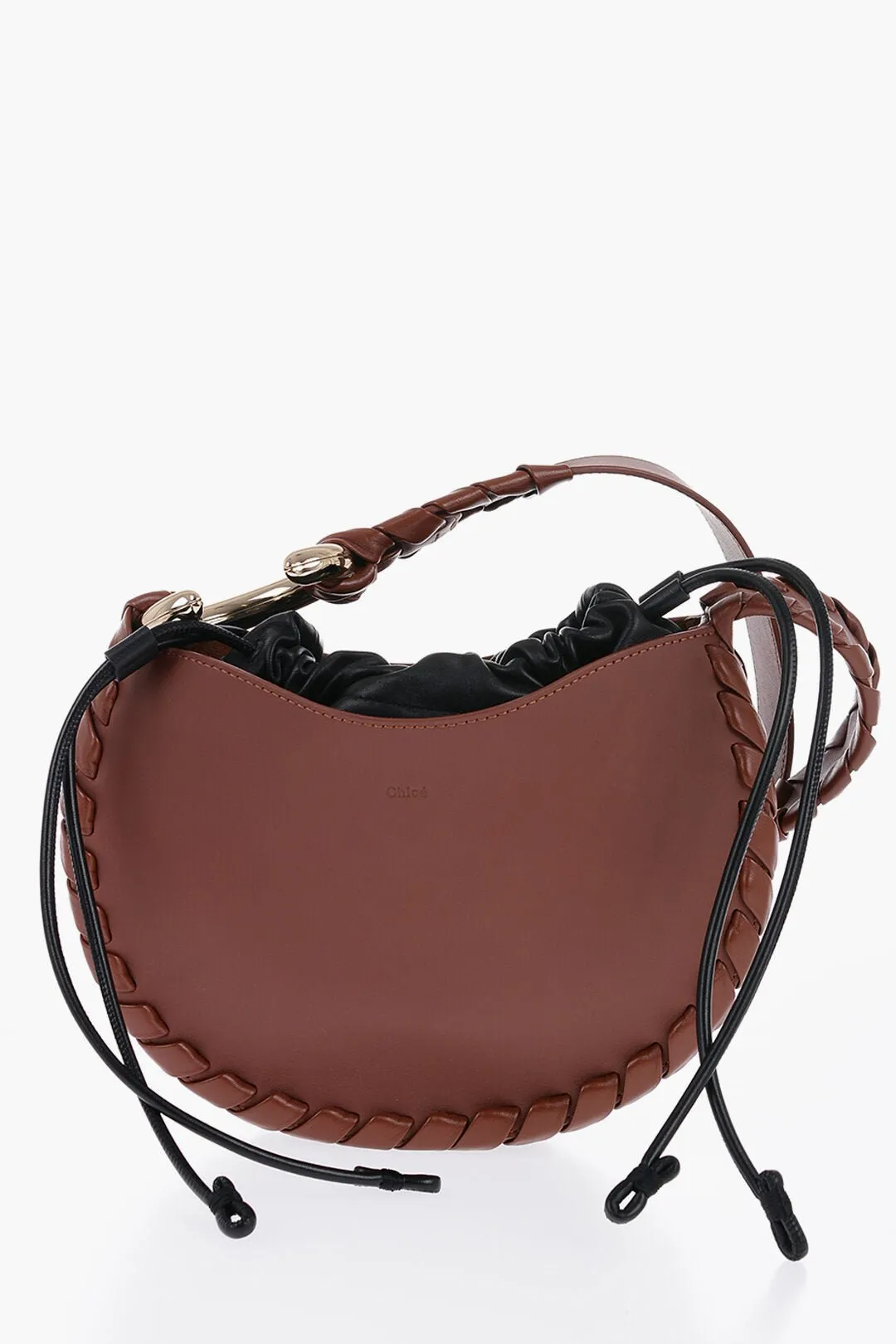 Chloe Leather Hobo Bag with Weaves