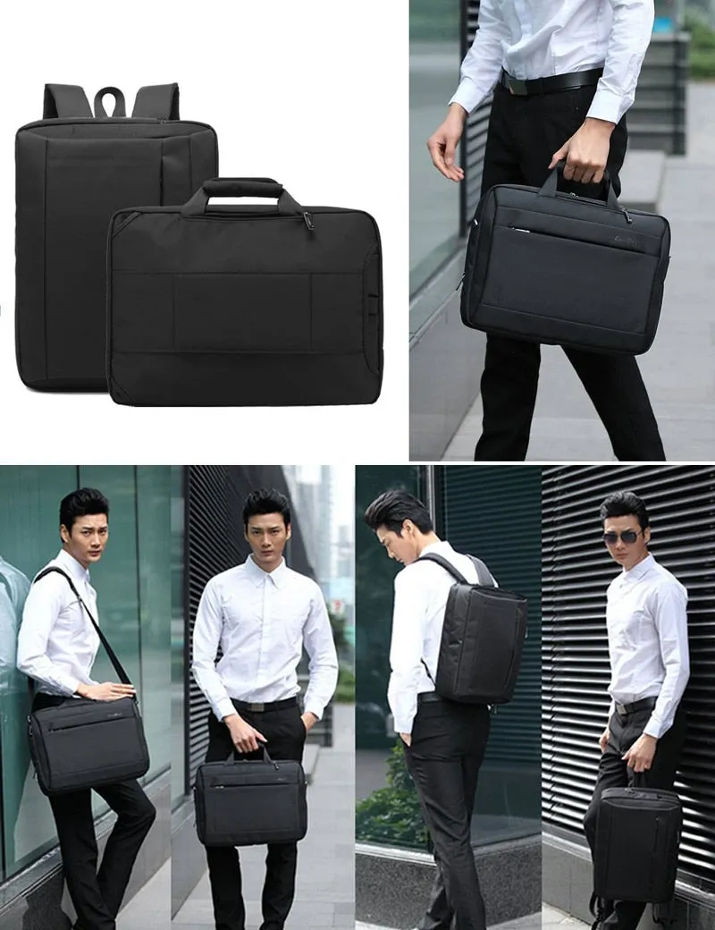 Convertible Large Laptop Backpack Men 15,17 Inch Shoulder Bag