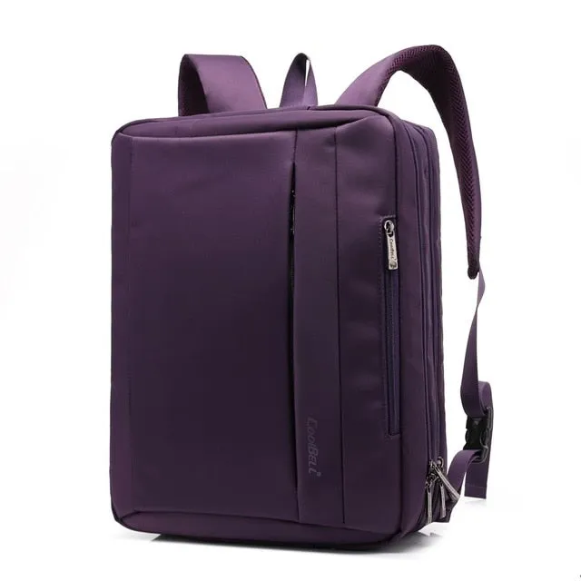 Convertible Large Laptop Backpack Men 15,17 Inch Shoulder Bag