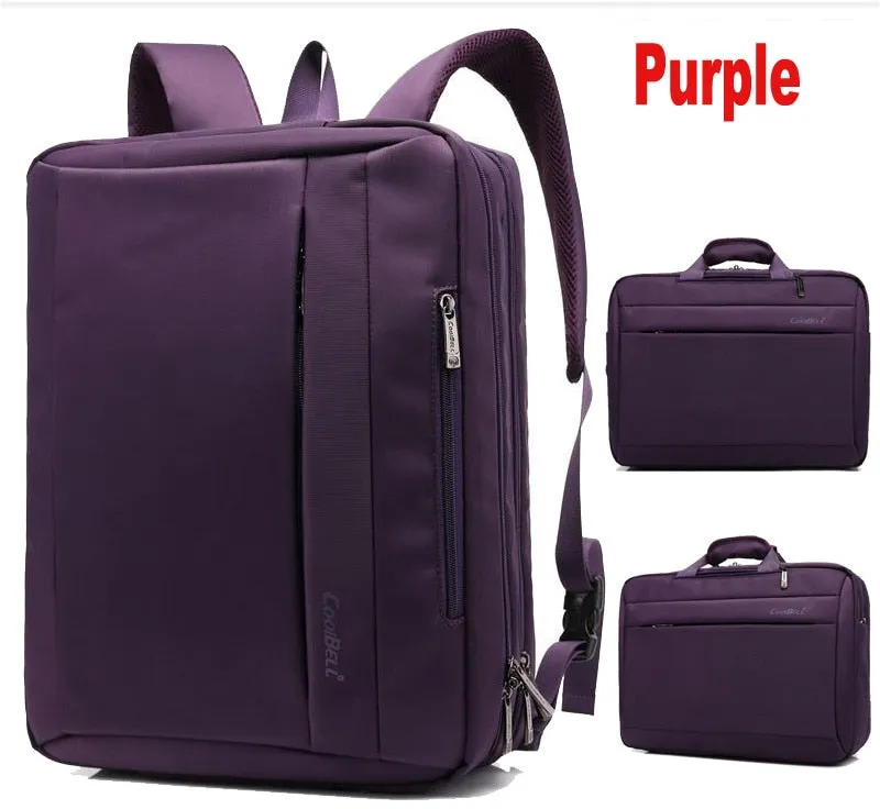 Convertible Large Laptop Backpack Men 15,17 Inch Shoulder Bag