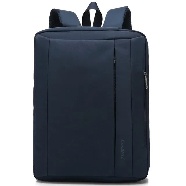 Convertible Large Laptop Backpack Men 15,17 Inch Shoulder Bag