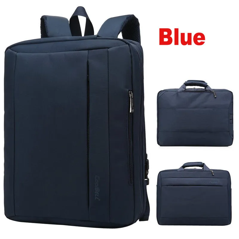 Convertible Large Laptop Backpack Men 15,17 Inch Shoulder Bag