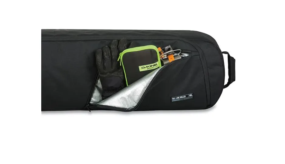 Dakine Fall Line Ski or Snowboard  Roller Bag - Black