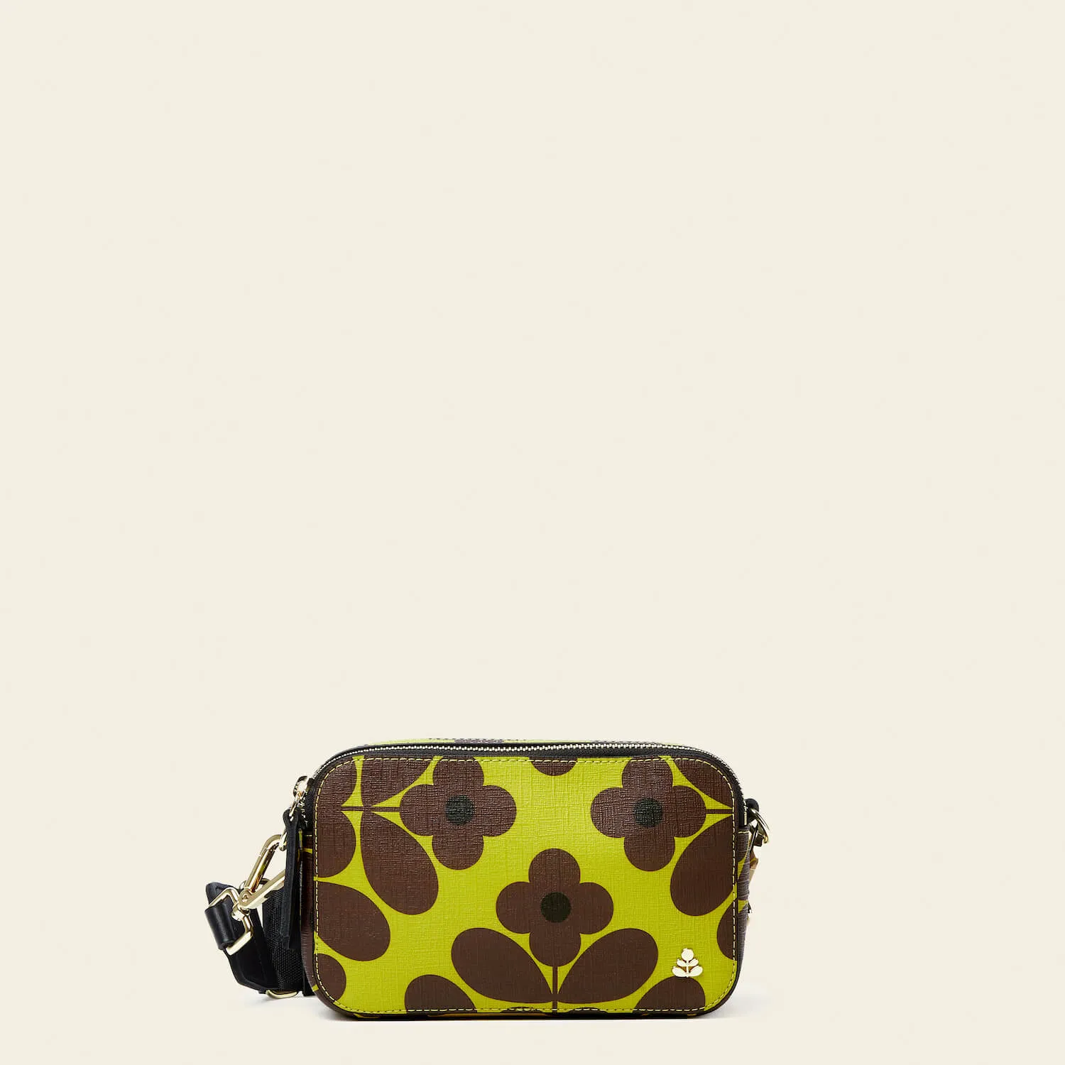 Duo Crossbody - Flower Tile Chartreuse