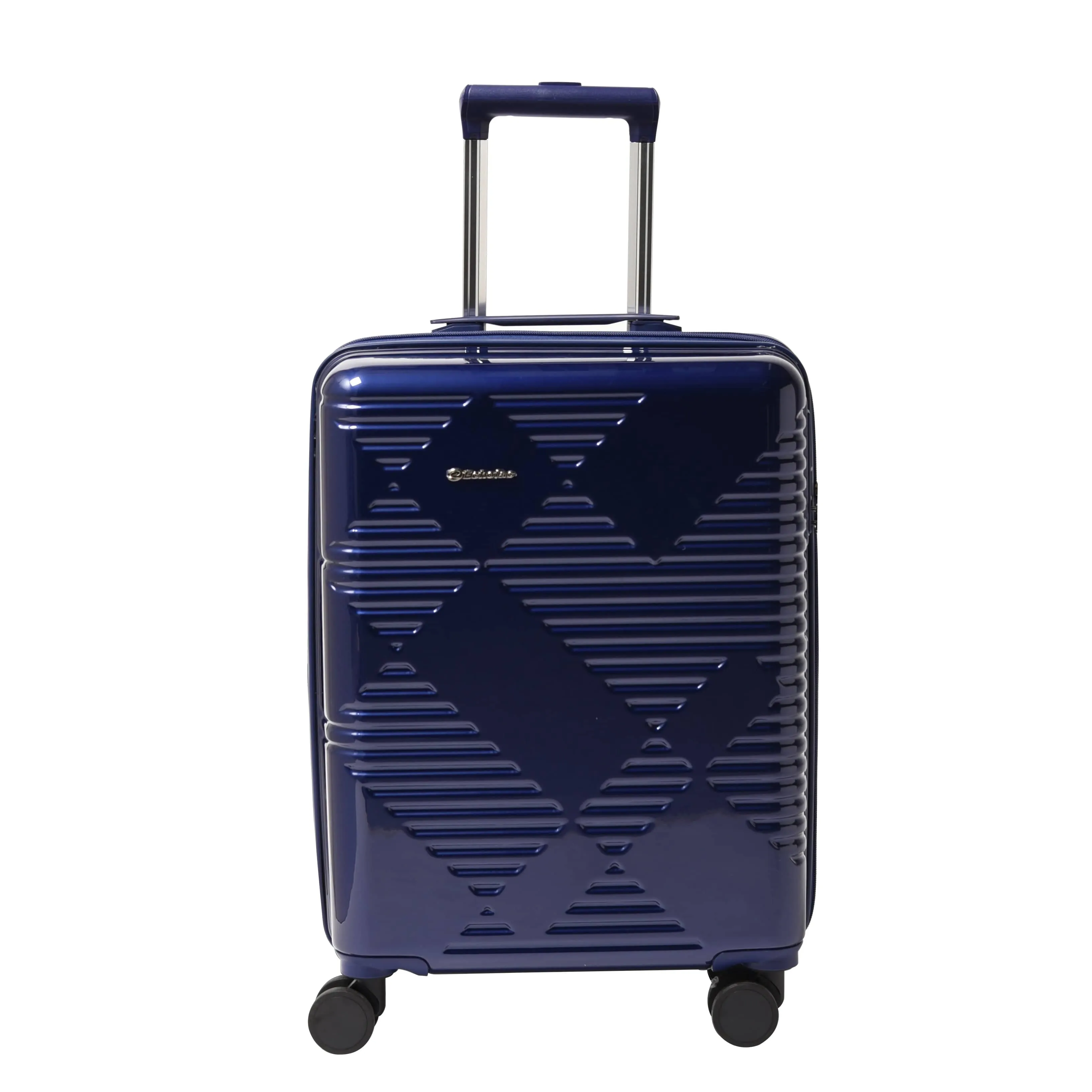 Echolac Extravagant 56 71 82cm Hardcase Expandable 4 Double Wheel 3Pc Luggage Trolley Set bLUE - CTH0062 S- 3PC SET Blue