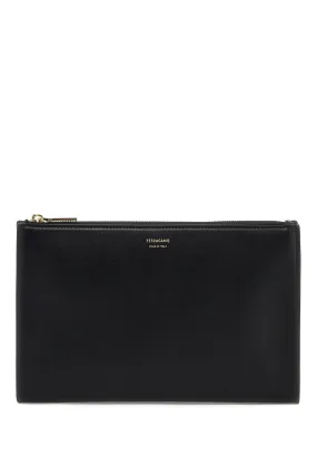 Ferragamo Smooth Leather Pouch In Seven Words Women