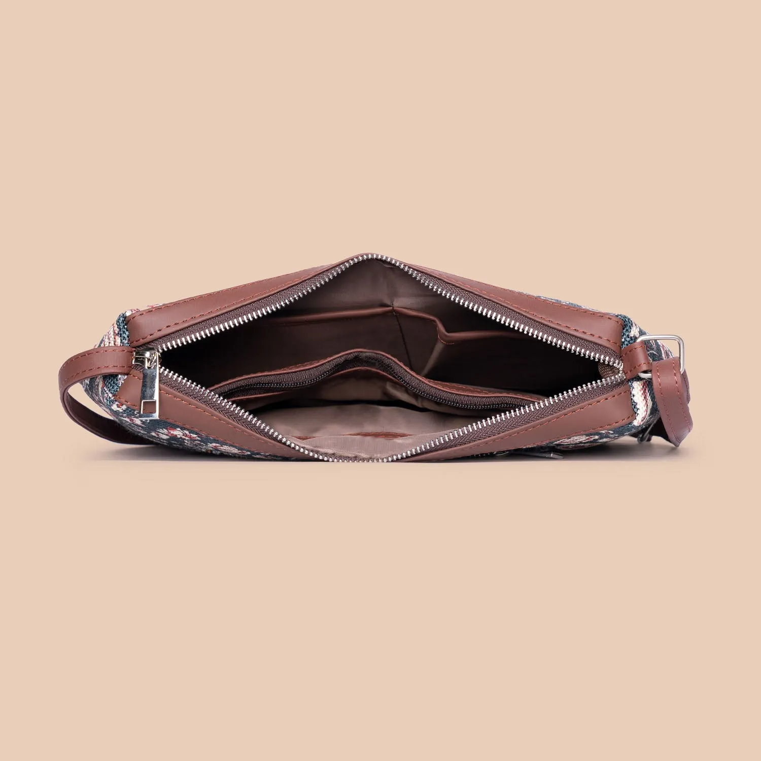 FloMotif Structured Shoulder Bag