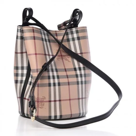 Haymarket Check Colours Lorne Bucket Crossbody Black