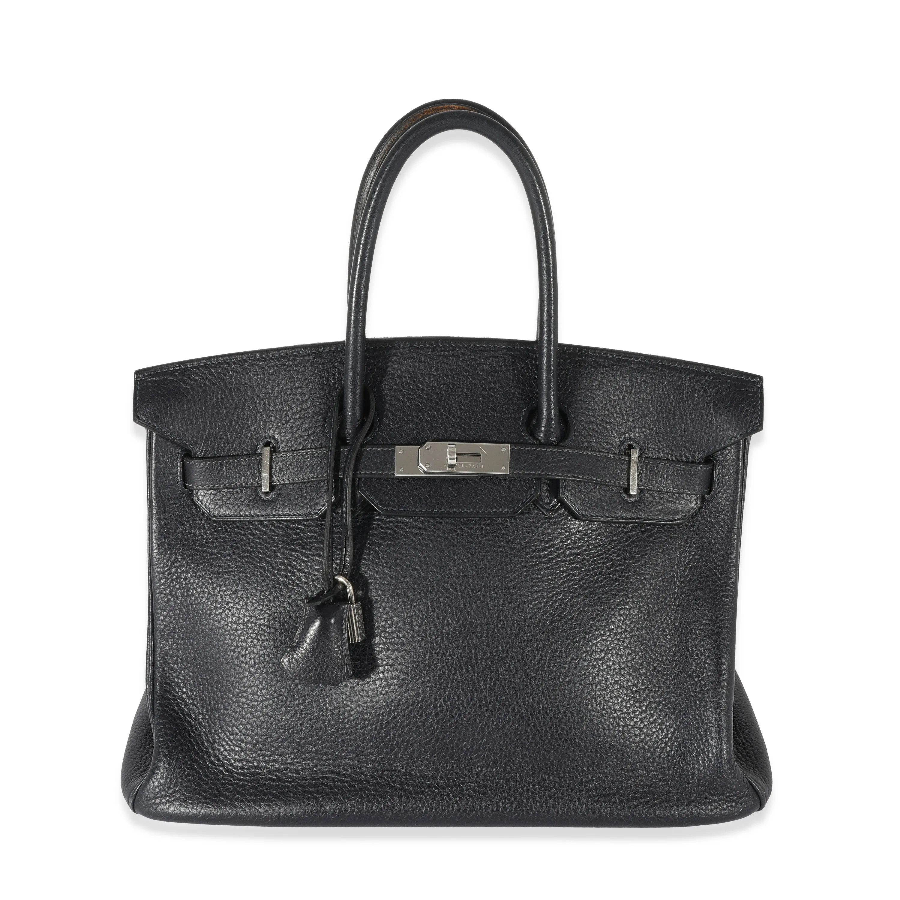 Hermes Bleu Indigo Clemence Birkin 35