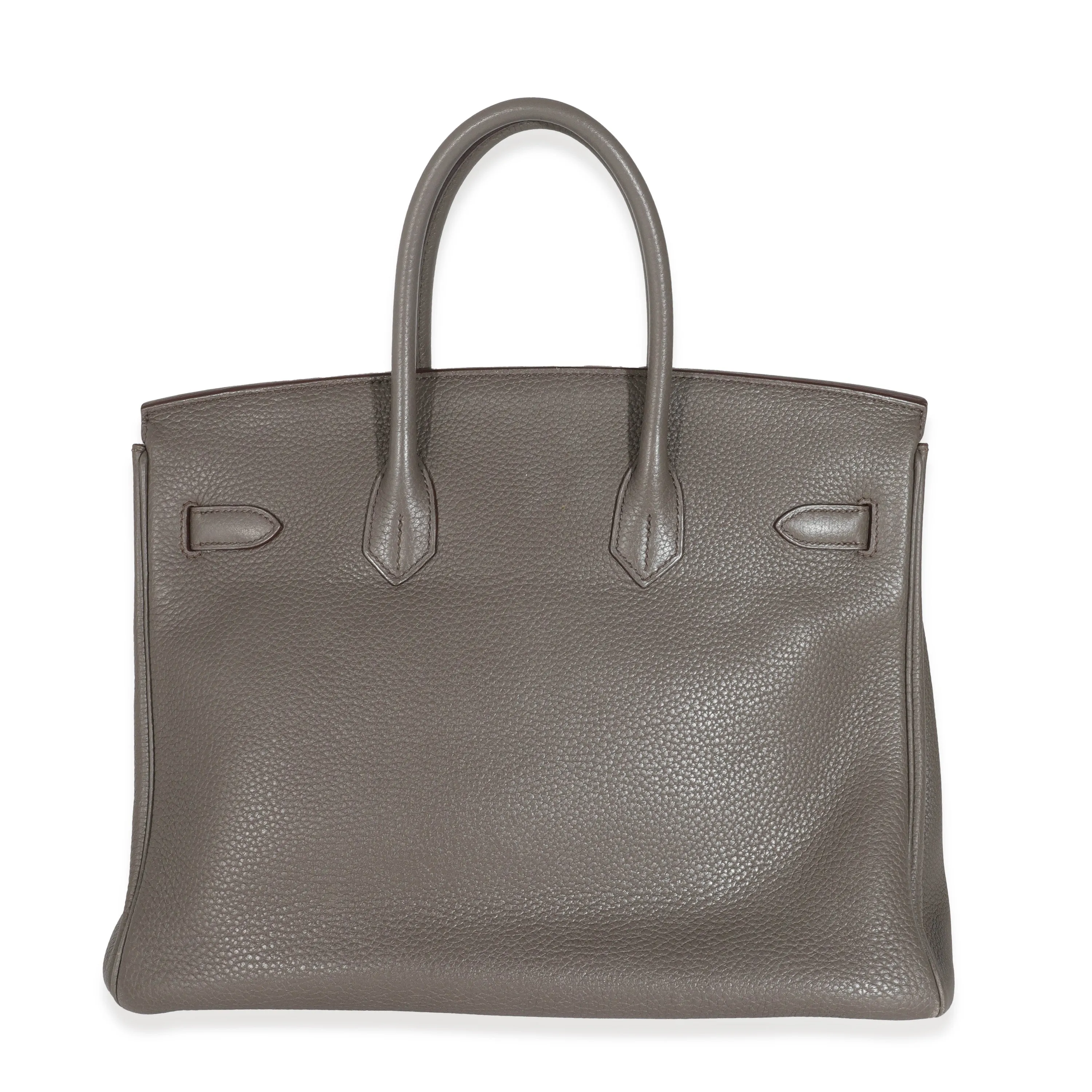 Hermes Étain Clemence Graphite Gris Fonce Lizard Club Birkin 35