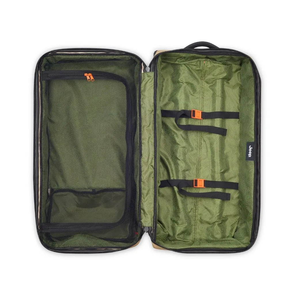 Jeep 73 cm 2-Wheel All Terrain Rolling Duffle Bag - Warm Sand