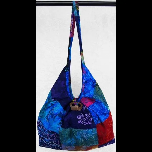 Patchwork Expandable Beach Bag