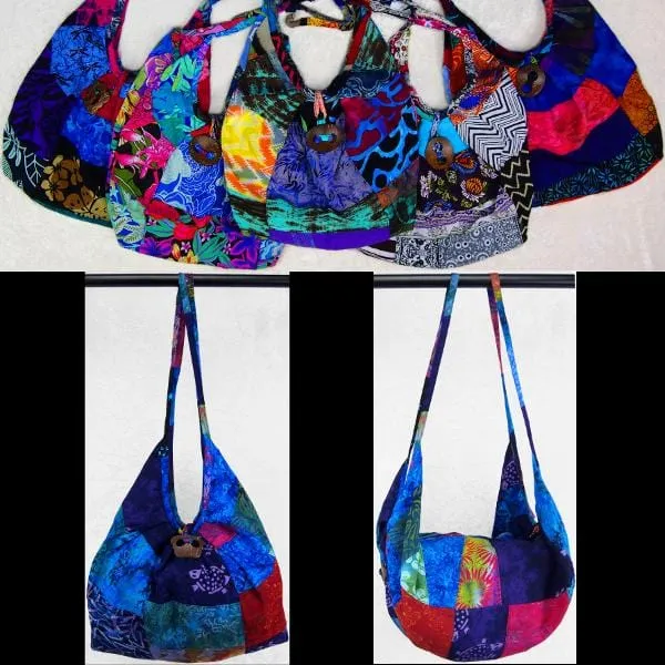 Patchwork Expandable Beach Bag