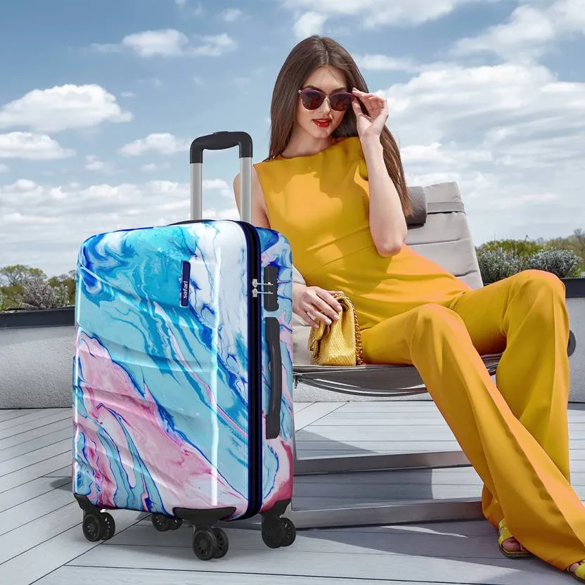 Safari Polycarbonate Hue Trolley Bag