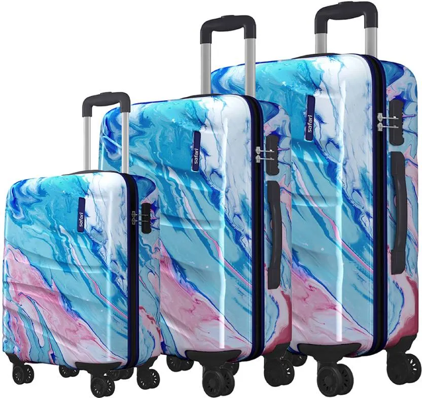 Safari Polycarbonate Hue Trolley Bag