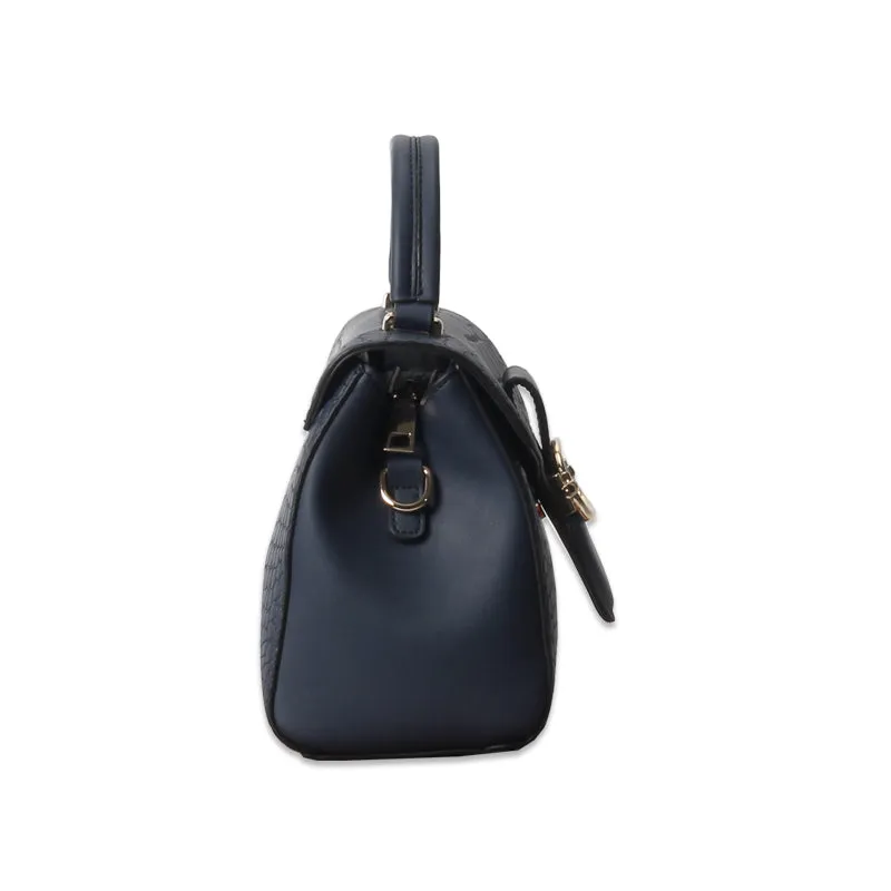 Textured Structured Sling Bag